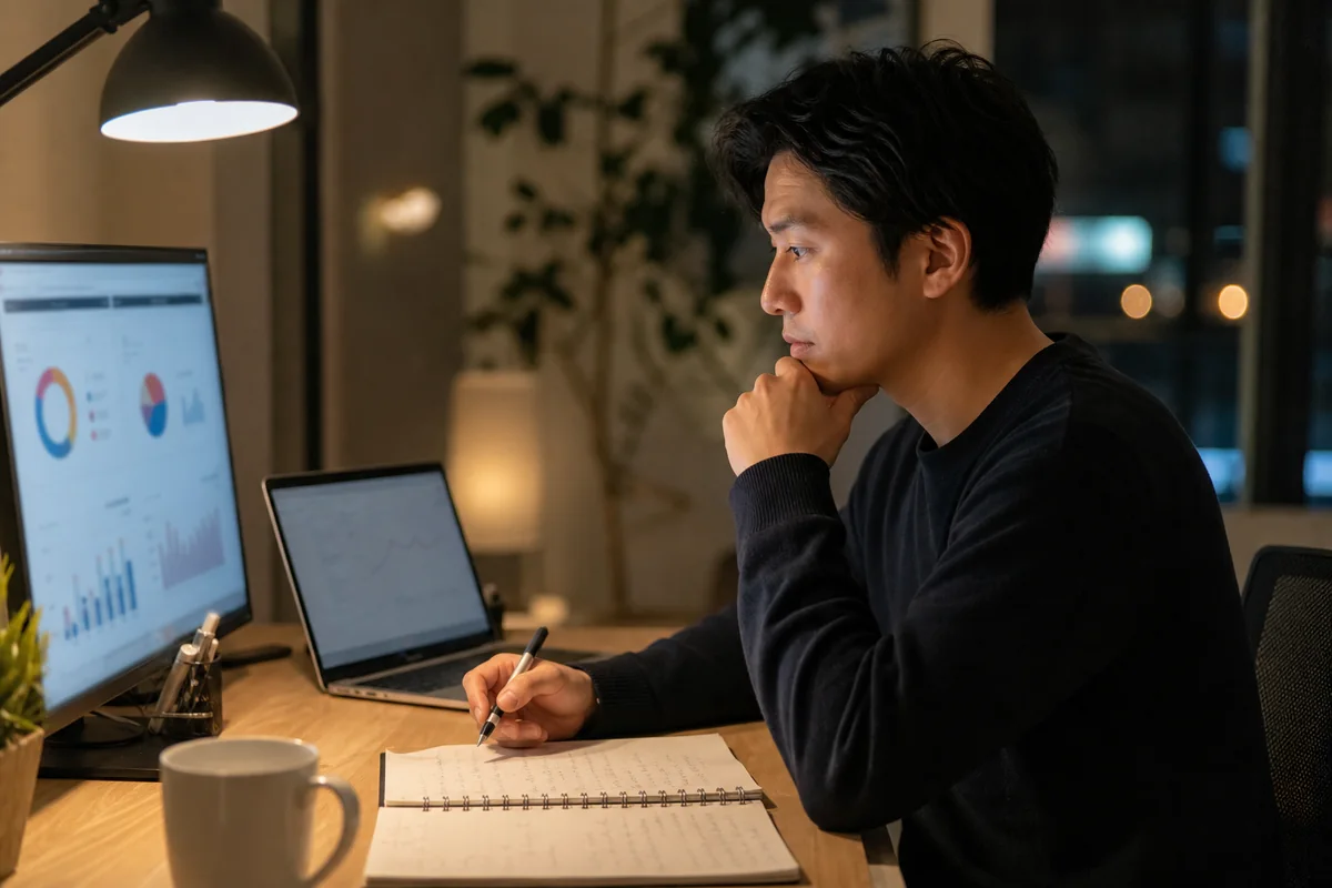 Google広告の結果と問い合わせ内容を確認している人