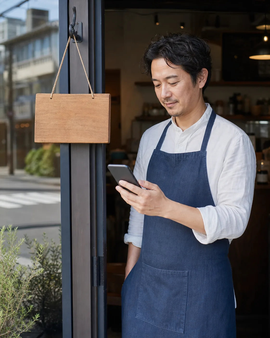 広告を出す前に店舗ページをスマホで確認する店主