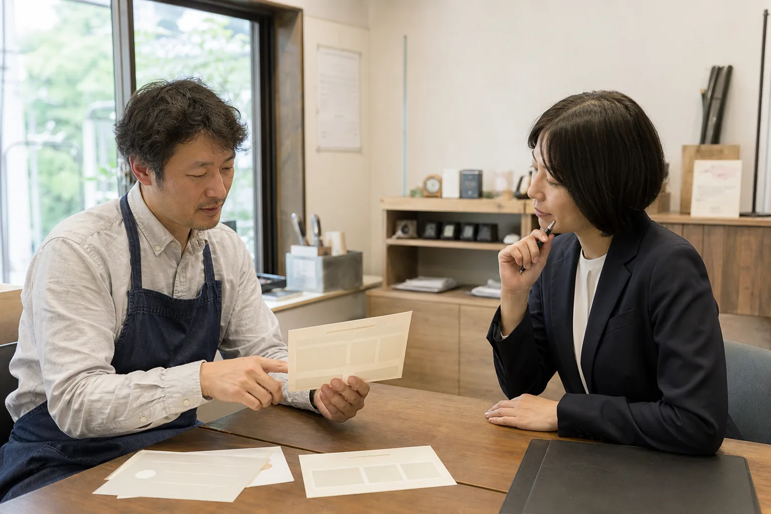 サービスの料金の考え方と相談範囲を確認する事業者と相談相手