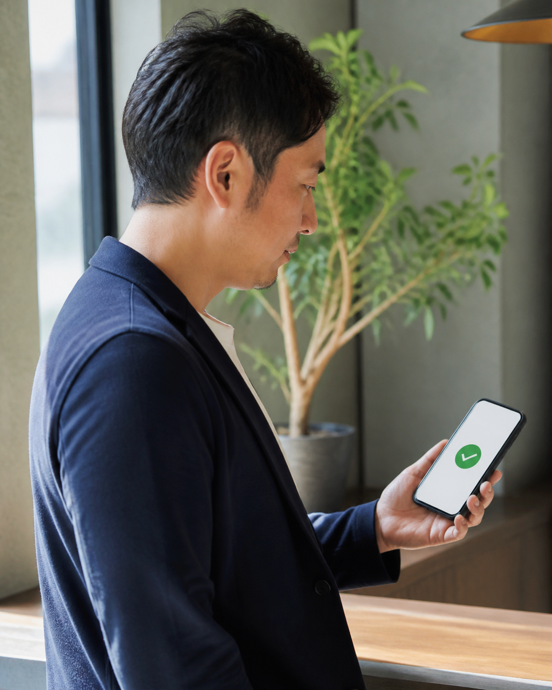 問い合わせフォームのテスト送信完了をスマホで確認する人